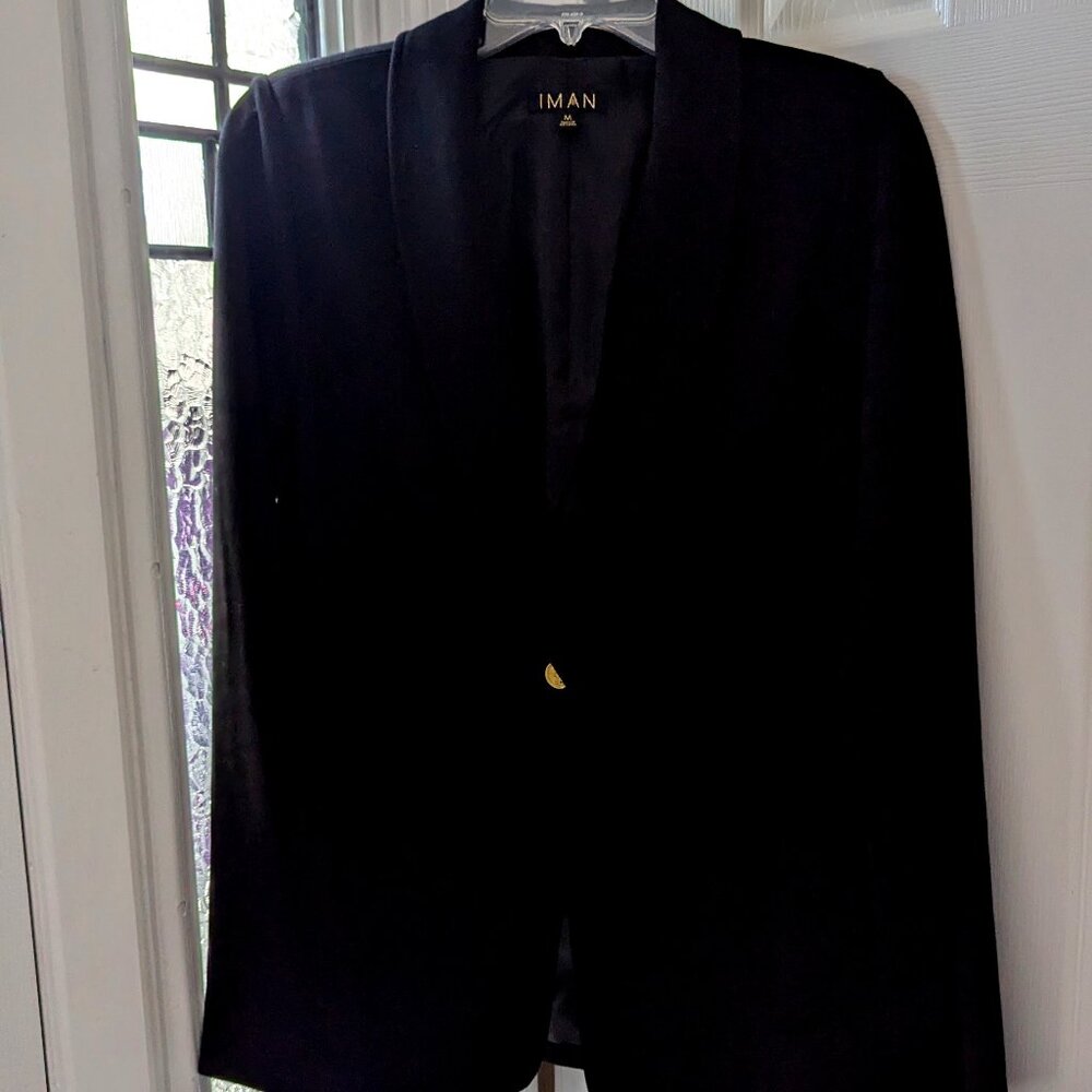 IMAN Black Blazer
